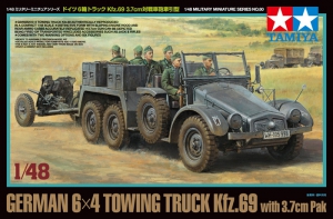 Tamiya 32580 1/48 German 6x4 Towing Truck Kfz.69 w/3.7cm Pak36