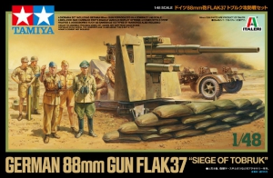 Tamiya 37009 1/48 German 88mm Gun Flak 37 "Siege of Tobruk"