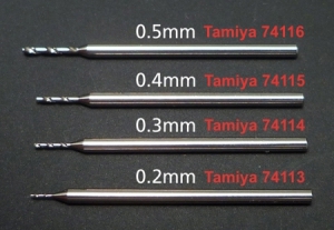 Tamiya 74083 - Fine Drill Bit 0.5 mm