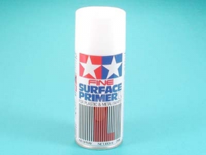 Tamiya 87044 FINE Surface Primer L for Plastic & Metal (White) [Spray 180ml]