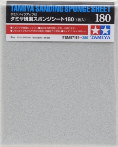 Tamiya 87161 Sanding Sponge Sheet - #180