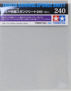 Tamiya 87162 Sanding Sponge Sheet - #240