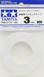 Tamiya 87178 Flexible Masking Tape for Curves - 3mm