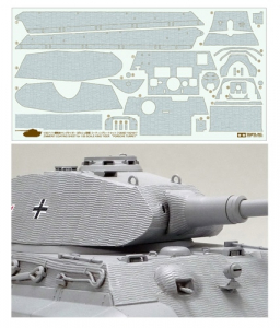 Tamiya 12649 1/35 Zimmerit Coating Sheet for Kingtiger "Porsche Turret" (Tamiya 35169)