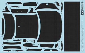 Tamiya 12659 1/24 Carbon Pattern Decal Set for Toyota 86