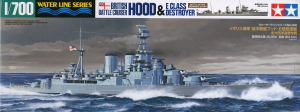 Tamiya 806(31806) 1/700 HMS Hood & E Class Destroyer "Battle of Denmark Strait"