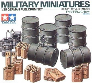 Tamiya 35186 1/35 Jerry Can & Fuel Drum Set (W.W.II German)