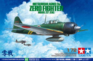 Tamiya 60785 1/72 Mitsubishi A6M3/A6M3a Zero Fighter  (Zeke) Model 22 / Model 22 Kou