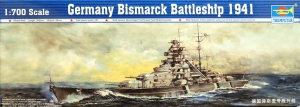 Trumpeter 05711 1/700 German Battleship Bismarck 1941