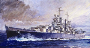 Pit-Road W208 1/700 U.S. Light Cruiser USS Cleveland (CL-55) 1942