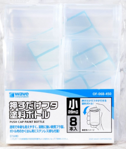 Wave OF-068 Paint Bottle w/Push Cap (28ml x 8 Pcs)