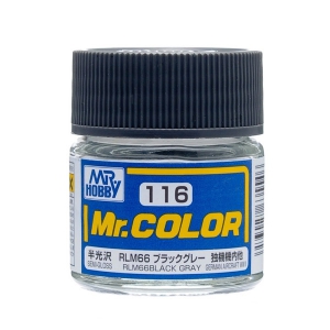 Mr Color C-116 RLM66 Black Gray (10ml) [Semi-Gloss - German Aircraft WWII]