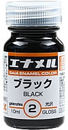 Gaianotes Enamel Color GE-02 Black (10ml) [Gloss]