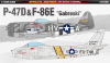 Academy 12530 1/72 P-47D Thunderbolt & F-86E-10 Sabre "Gabby Gabreski" [2 Kits]