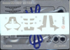 Beemax(Aoshima) E24005(08459) 1/24 Detail-Up Parts for Honda Civic EF3 [Gr.A] (No.6 08458 & No.10 09830)
