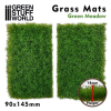 Green Stuff World 10337 Grass Mats Cut-Out (90x145mm) - Green Meadow 14mm