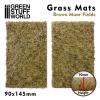 Green Stuff World 10339 Grass Mats Cut-Out (90x145mm) - Brown Moor Fields 10mm