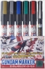 Mr Hobby GMS121 Gundam Metallic Marker Set (6 Color)